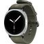 Galaxy Watch 8 | 40 мм | Silver | Athleisure/Green | M/L, Тип ремешка : Athleisure, Размер корпуса : 40 мм, Цвет: Silver, Цвет ремешка: Green, Размер ремешка : M/L, Подключение часов : Bluetooth / Wi-Fi, изображение 2